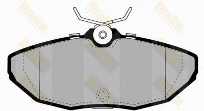 BRAKE ENGINEERING pa1350 -  Комплект тормозных колодок, дисковый тормоз